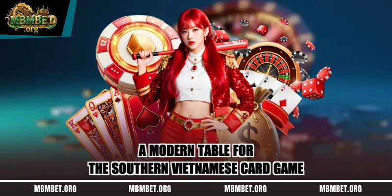 A modern table for the Southern Vietnamese card game
