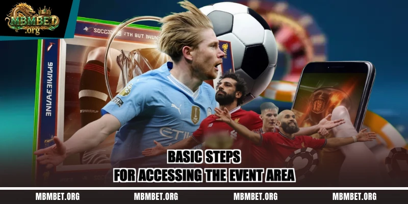 Basic steps for accessing the event area
