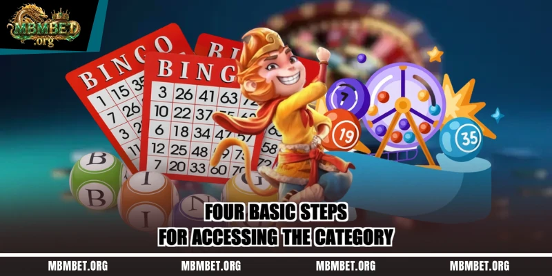 Four basic steps for accessing the category
